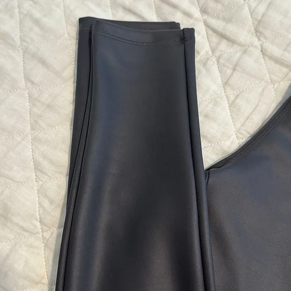Express Dark Gray Leather Legging - Picture 4 of 8